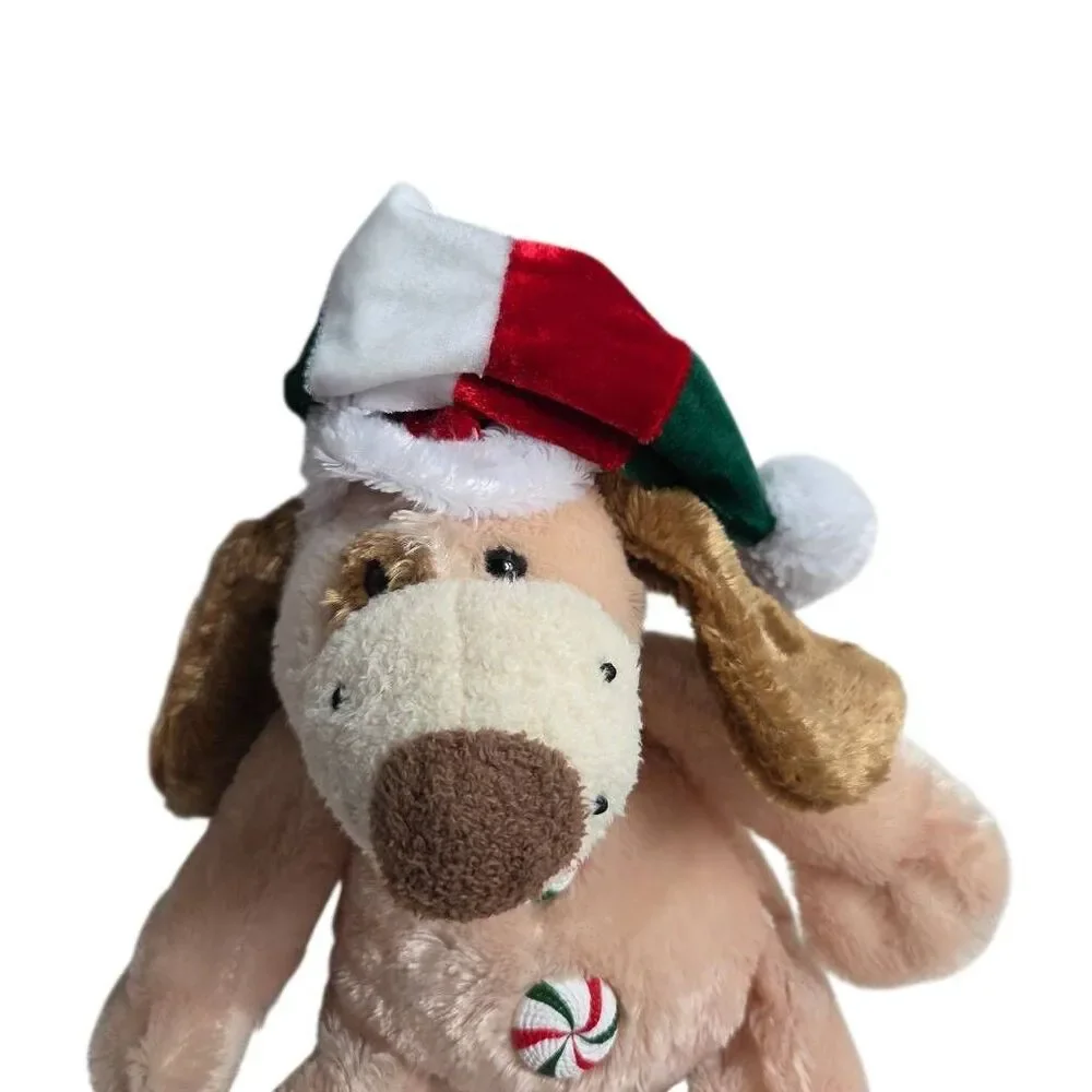 Dan Dee Holiday Time Christmas dog plush 8" sitting - Picture 2 of 6